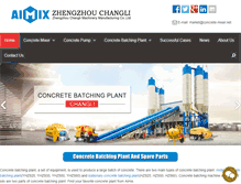 Tablet Screenshot of concrete-mixer.net